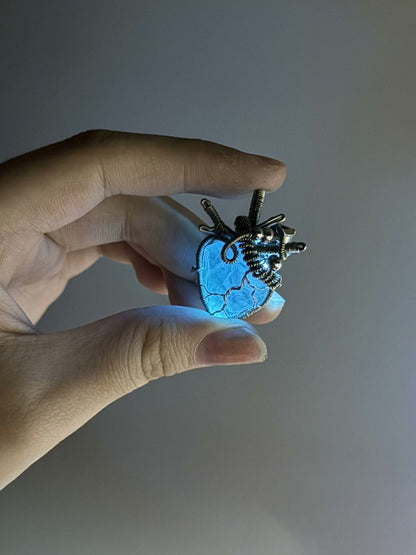 ✨New "Heartbeat" Statement Piece — Breathing Handmade Crystal Heart Necklace🫀