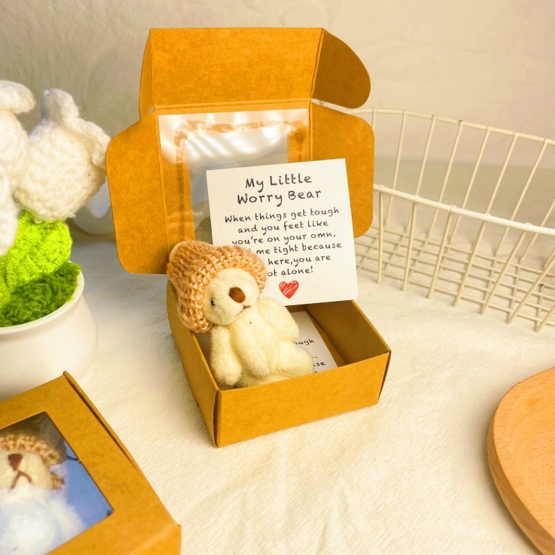 ⏰🎁Handcrafted mini teddy bear in a box