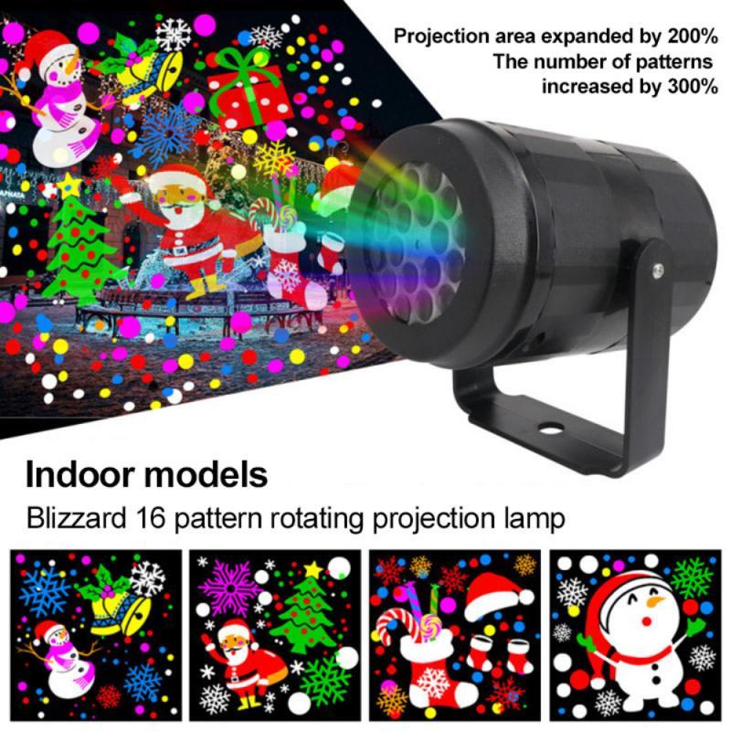 USB Christmas Projector Lamp with 16 Patterns