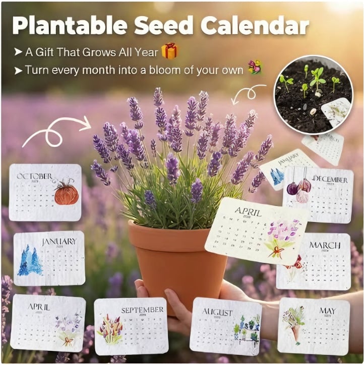✨New Arrivals 49% OFF🌱Eco-Friendly Plantable Love Seed Calendar 2026