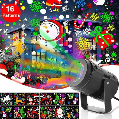 USB Christmas Projector Lamp with 16 Patterns