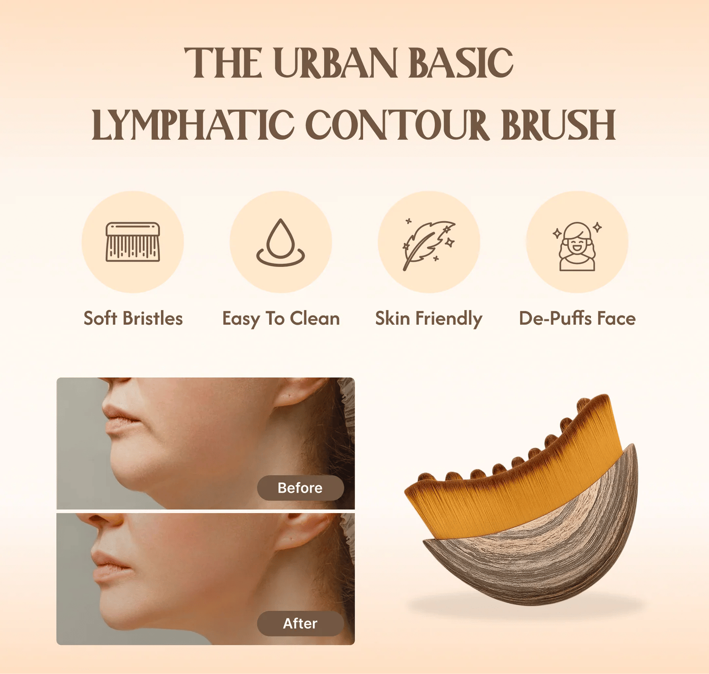49% OFF This Week Promotions🎉🎉Lymphatic Contour Face Brush: Dry Brushing Massager for Lymphatic Drainage & Jawline Sculpting