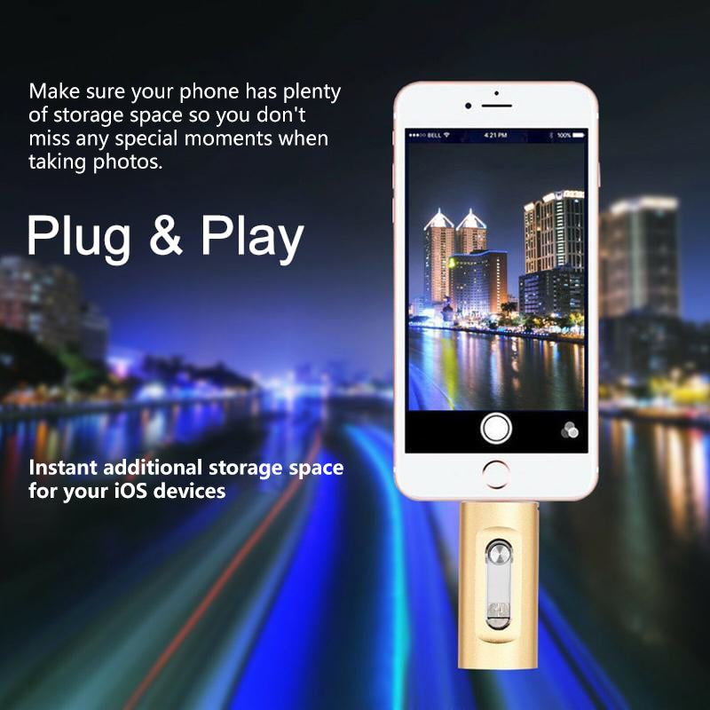 ⚡3-in-1 Flash Drive, Portable High-Speed USB 3.0 Storage