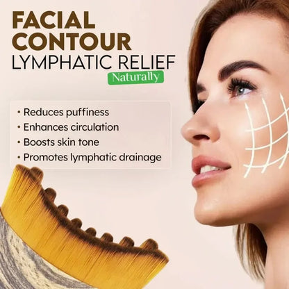 49% OFF This Week Promotions🎉🎉Lymphatic Contour Face Brush: Dry Brushing Massager for Lymphatic Drainage & Jawline Sculpting