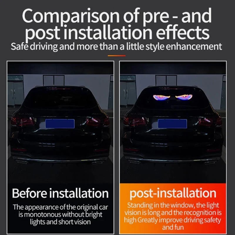 ⏳Limited time special offer⌛2 pieces of Devil Eyes LED windshield lights