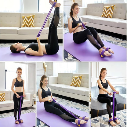 🔥8-tube pedal resistance device, removable and adjustable