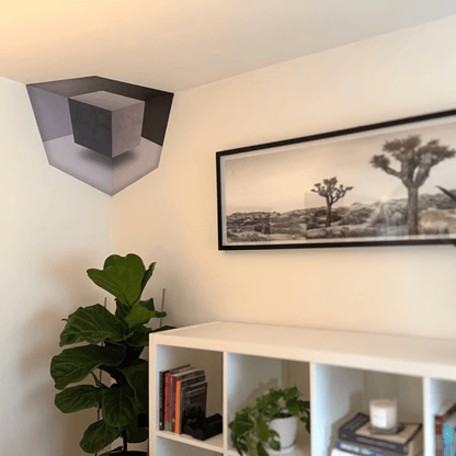 Modern Geometric Corner - Wall Art That Reshapes Reality 🧠✨