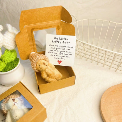 ⏰🎁Handcrafted mini teddy bear in a box