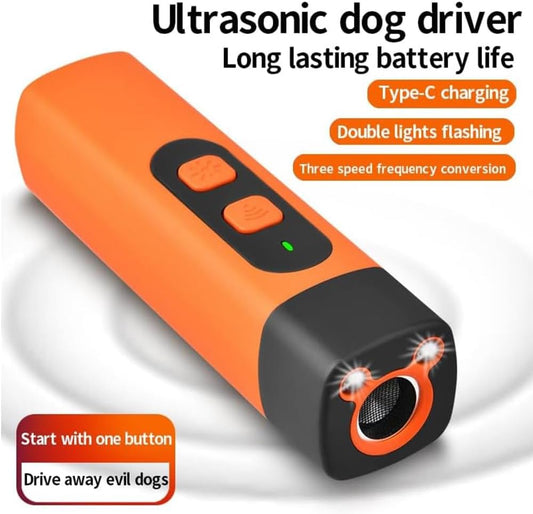 🏆Flash Sale⚡ Rechargeable Portable dog barking stopper with LED Flashlight