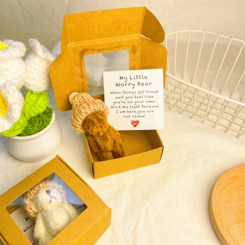 ⏰🎁Handcrafted mini teddy bear in a box