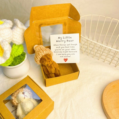 ⏰🎁Handcrafted mini teddy bear in a box
