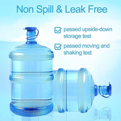 🔥Hot Sale 48% OFF🔥5 PCS 3 & 5 Gallon Water Jug Cap, Upgrade Reusable Replacement Caps, Non Spill Lids for 55mm Water Bottle