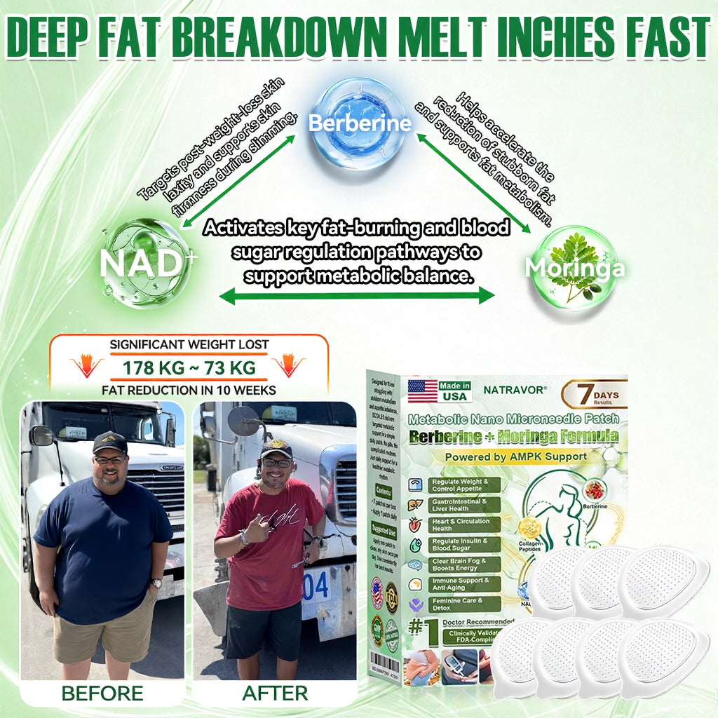 NATRAVOR® 𝑴𝒆𝒕𝒂𝒃𝒐𝒍𝒊𝒄 𝑵𝒂𝒏𝒐 𝑴𝒊𝒄𝒓𝒐𝒏𝒆𝒆𝒅𝒍𝒆 𝑷𝒂𝒕𝒄𝒉🇺🇸(𝐉𝐮𝐬𝐭 𝐨𝐧𝐜𝐞 𝐚 𝐝𝐚𝐲, 𝐯𝐢𝐬𝐢𝐛𝐥𝐞 𝐜𝐡𝐚𝐧𝐠𝐞𝐬 𝐢𝐧 𝟕 𝐝𝐚𝐲𝐬）𝘽𝙚𝙧𝙗𝙚𝙧𝙞𝙣𝙚 + 𝙈𝙤𝙧𝙞𝙣𝙜𝙖 𝙁𝙤𝙧𝙢𝙪𝙡𝙖 ✅ 𝐅𝐨𝐫 𝐨𝐛𝐞𝐬𝐢𝐭𝐲, 𝗟𝗼𝗼𝘀𝗲 𝘀𝗸𝗶𝗻,𝐝𝐢𝐚𝐛𝐞𝐭𝐞𝐬, 𝐬𝐥𝐞𝐞𝐩 𝐚𝐩𝐧𝐞𝐚, 𝐣𝐨𝐢𝐧𝐭 𝐢𝐬𝐬𝐮𝐞𝐬, 𝐚𝐧𝐝 𝐦𝐨𝐫𝐞 💥💥