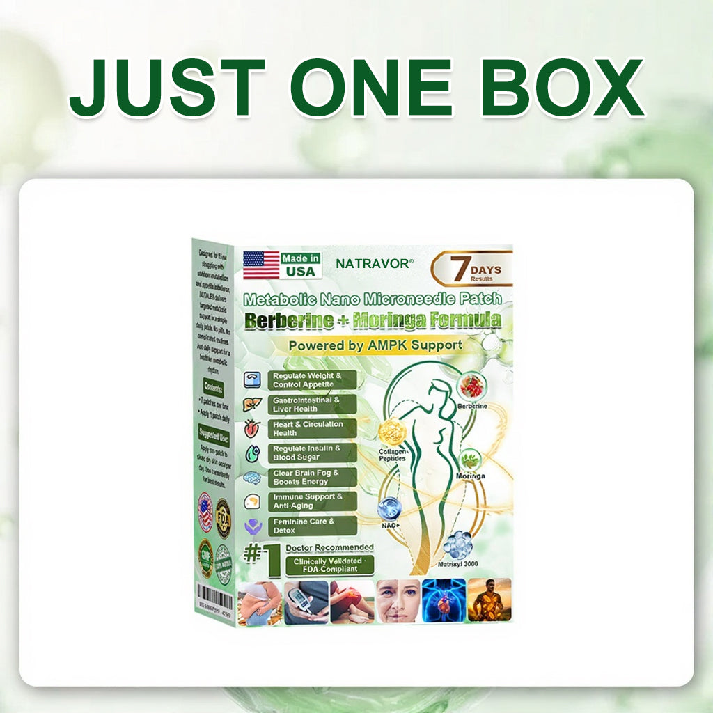 NATRAVOR® 𝑴𝒆𝒕𝒂𝒃𝒐𝒍𝒊𝒄 𝑵𝒂𝒏𝒐 𝑴𝒊𝒄𝒓𝒐𝒏𝒆𝒆𝒅𝒍𝒆 𝑷𝒂𝒕𝒄𝒉🇺🇸(𝐉𝐮𝐬𝐭 𝐨𝐧𝐜𝐞 𝐚 𝐝𝐚𝐲, 𝐯𝐢𝐬𝐢𝐛𝐥𝐞 𝐜𝐡𝐚𝐧𝐠𝐞𝐬 𝐢𝐧 𝟕 𝐝𝐚𝐲𝐬）𝘽𝙚𝙧𝙗𝙚𝙧𝙞𝙣𝙚 + 𝙈𝙤𝙧𝙞𝙣𝙜𝙖 𝙁𝙤𝙧𝙢𝙪𝙡𝙖 ✅ 𝐅𝐨𝐫 𝐨𝐛𝐞𝐬𝐢𝐭𝐲, 𝗟𝗼𝗼𝘀𝗲 𝘀𝗸𝗶𝗻,𝐝𝐢𝐚𝐛𝐞𝐭𝐞𝐬, 𝐬𝐥𝐞𝐞𝐩 𝐚𝐩𝐧𝐞𝐚, 𝐣𝐨𝐢𝐧𝐭 𝐢𝐬𝐬𝐮𝐞𝐬, 𝐚𝐧𝐝 𝐦𝐨𝐫𝐞 💥💥