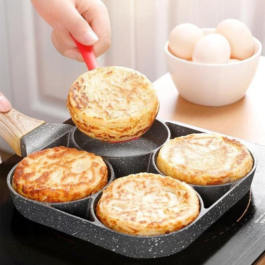 🍳49% discount🥚 Four-hole egg pan, breakfast omelette home frying pan non-stick pan