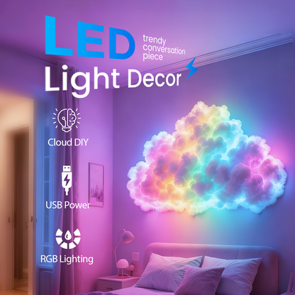 ⏳Limited time 50% off⏰DIY USB-Powered Thundercloud LED Light Decor