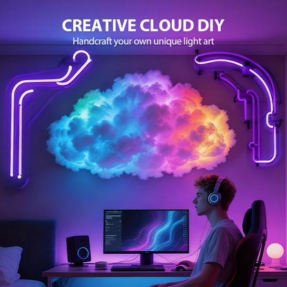 ⏳Limited time 50% off⏰DIY USB-Powered Thundercloud LED Light Decor