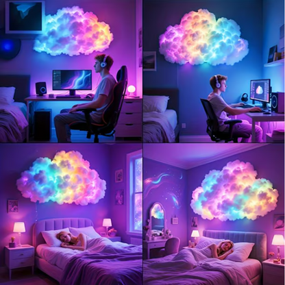 ⏳Limited time 50% off⏰DIY USB-Powered Thundercloud LED Light Decor