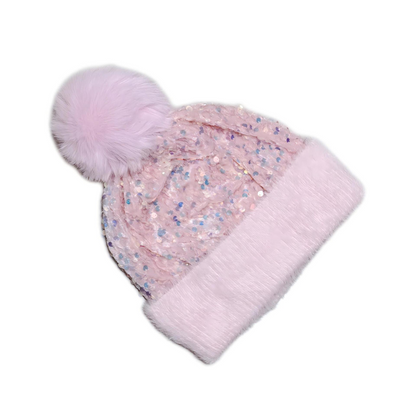 🎁Year-End Sale 48% OFF⚡✨Winter Sparkly Sequin Pom Beanie