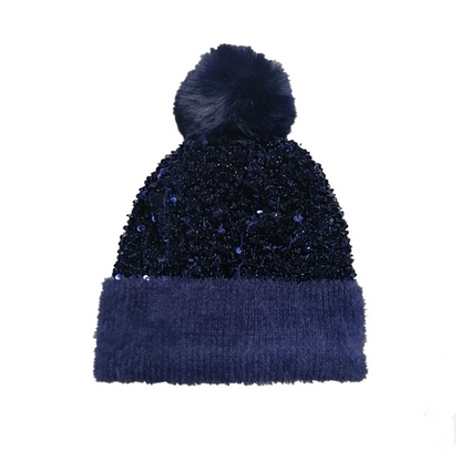 🎁Year-End Sale 48% OFF⚡✨Winter Sparkly Sequin Pom Beanie