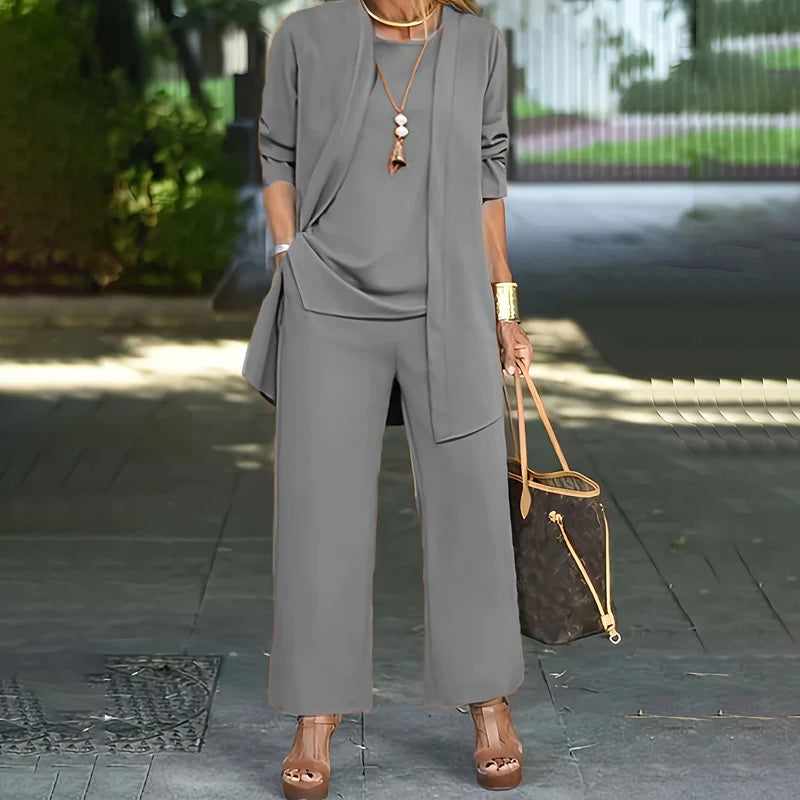 Elegant Women's Relaxed Fit 3-Piece Set